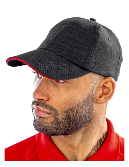 RES-RC050X-Brushed Cotton Decorators Cap With Sandwich Peak 2